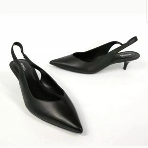 Michael Kors slingback kitten heel pumps